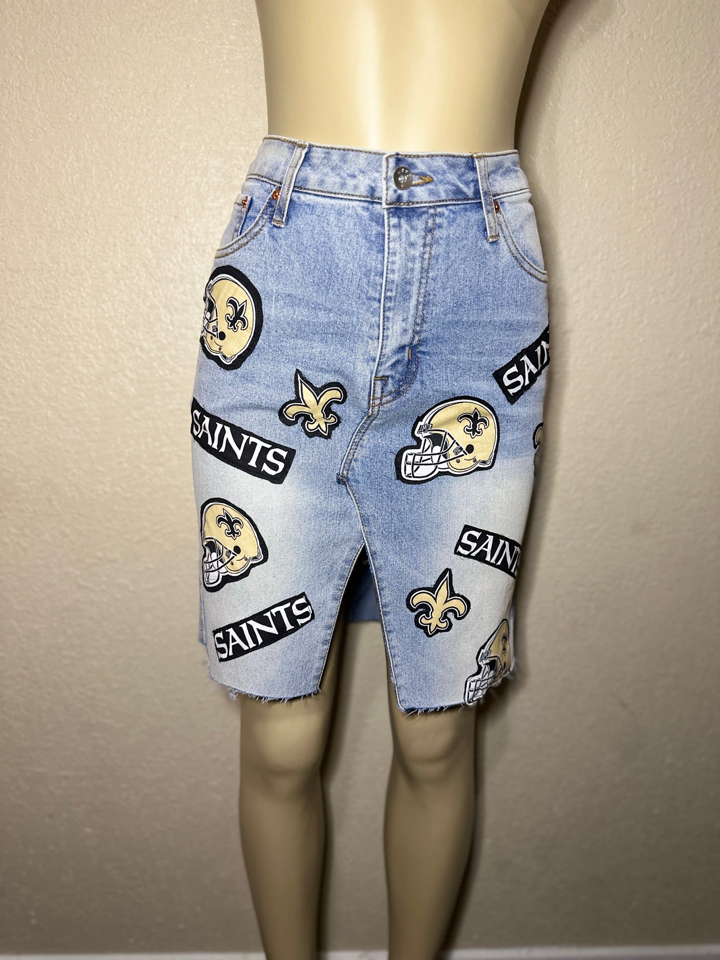 Jean Saints Patch Skirt